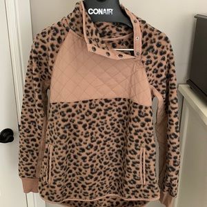 Abercrombie leopard print sweater - worn once